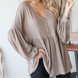 NWT Lovely J oversized Boho Top